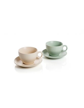 MARRAKECH SET 2 TAZZE JUMBO 450CC CON PIATTINO MULTICOLORE