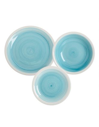 JAIPUR SERVIZIO TAVOLA 18 PZ AZZURRO