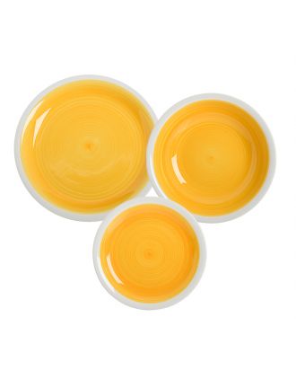 JAIPUR SERVIZIO TAVOLA 18 PZ GIALLO