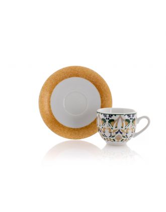 SALAMANCA SET 6 TAZZE CAFFÈ CON PIATTINO