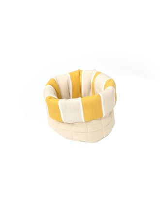 PAMUKKALE CESTINO PANE D. 18 CM DOUBLE-FACE GIALLO