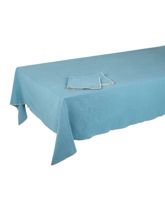 PAMUKKALE TOVAGLIA RETTANGOLARE 140X240 TINTA UNITA BLU