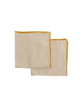 PAMUKKALE SET 2 TOVAGLIOLI 40X40 CM GIALLO