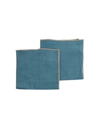 PAMUKKALE SET 2 TOVAGLIOLI 40X40 CM BLU