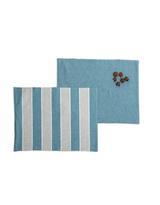 PAMUKKALE SET 2 TOVAGLIETTE 33X48 CM BLU