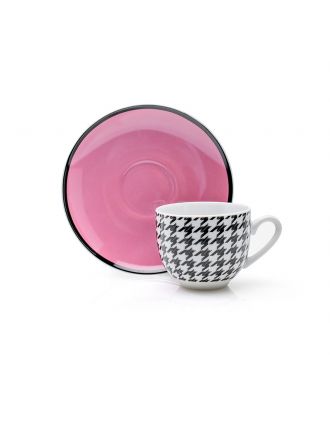 COCO SET 6 TAZZE CAFFE' CON PIATTO