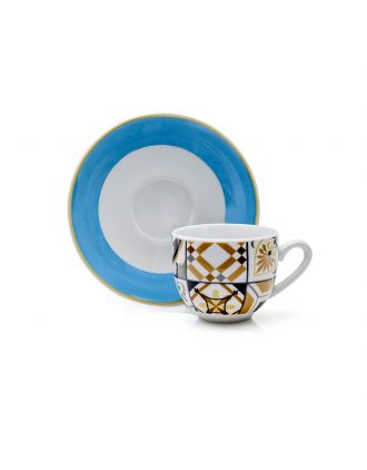 OSTUNI SET 6 TAZZE CAFFE' CON PIATTO