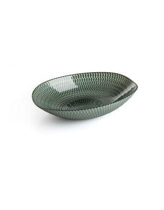 SMIRNE CENTROTAVOLA OVALE VERDE 40X27 CM