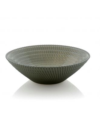 SMIRNE CENTROTAVOLA IN VETRO 24 CM VERDE