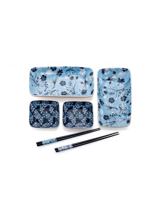 KYOTO SET SUSHI RETTANGOLARE CON BACCHETTE