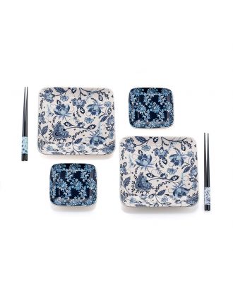 KYOTO SET SUSHI QUADRATO CON BACCHETTE