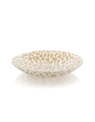 ANIMALIER BOLO 30 CM - MACULATO BIANCO/ORO